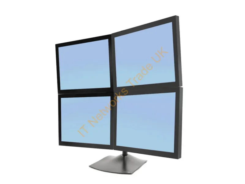33-324-200 - Ergotron DS Series DS100 Quad Monitor Desk Stand Monitor Accessory