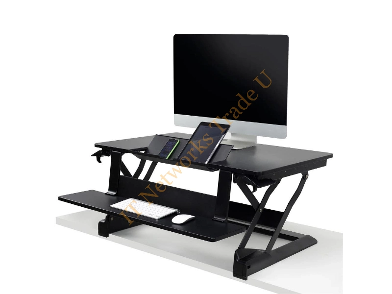 33-444-921 - Ergotron WorkFit-TLE 30" Fixed flat panel floor stand Black Monitor Accessory