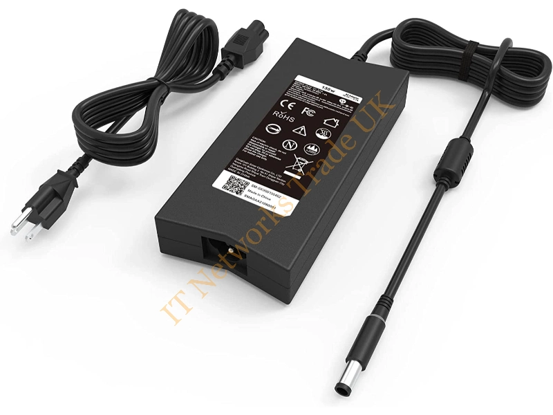 330-1829 Dell 130W 19.5V 6.7A 5mm Smart Tip AC Adapter with Power Cable Power Adapter
