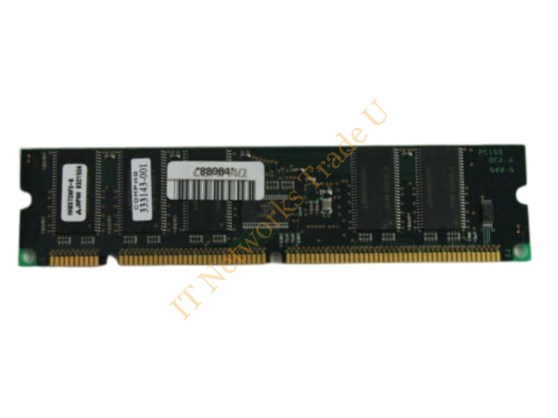 333143-001 Compaq 64MB 100MHz PC100 ECC Registered CL2 168-Pin DIMM Memory Module Server Memory