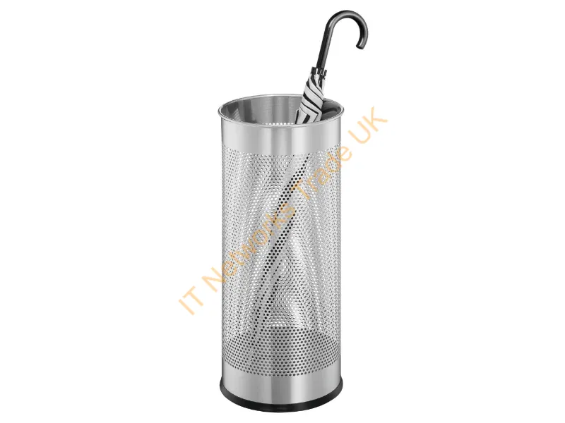 335023 - Durable Metal Umbrella Stand Silver