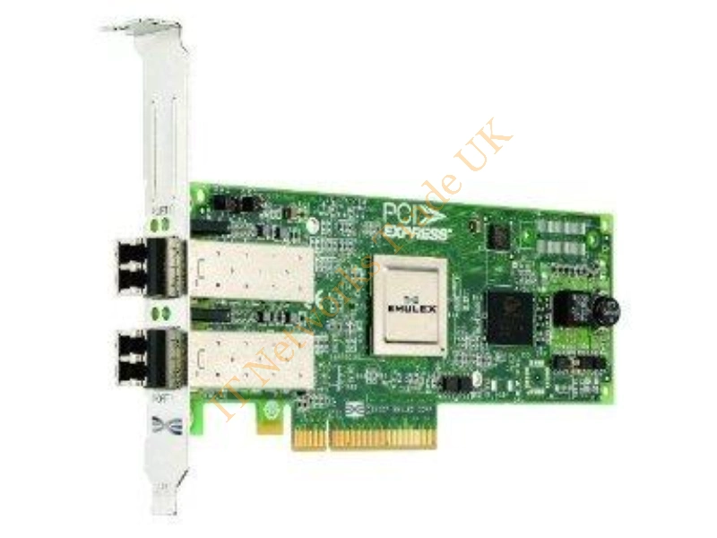 341-6566 Dell LightPulse 8GB Dual Channel PCI-Express Fibre Channel Host Bus Adapter with Standard Bracket Card Only Fiber Channel Controller