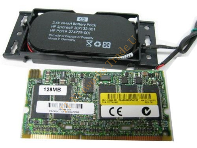 346914-B21 HP Smart Array 6i/641/642 128MB Battery Backed Write Cache Enabler Cache Memory
