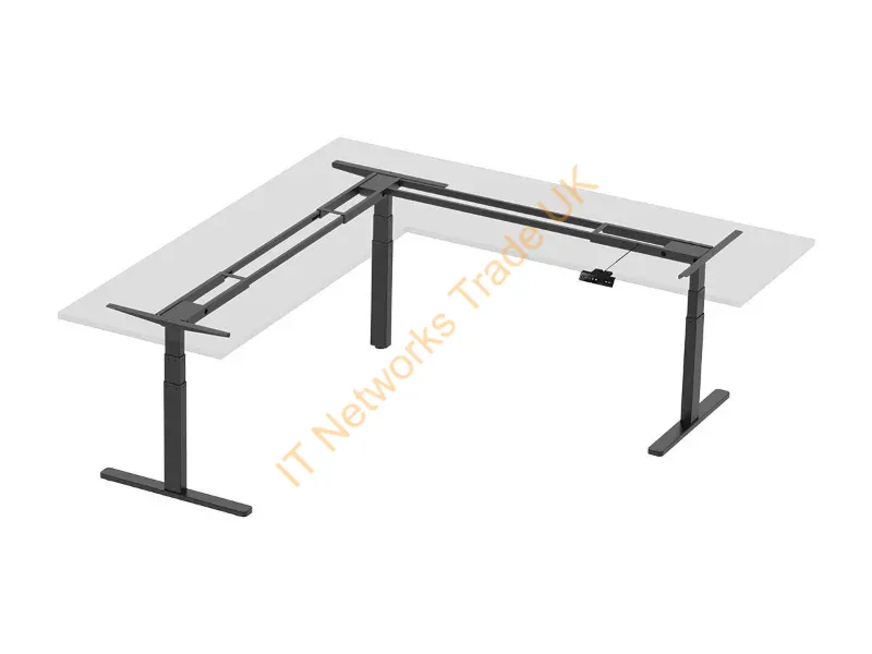 34827 - Monoprice 34827 Standing Desk Frame Electric 3 Leg(S) Black