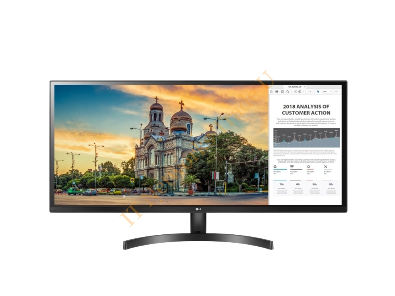 34WK500-P - LG 34WK500-P 34" UltraWide Full HD LED Flat Black computer monitor LED display
