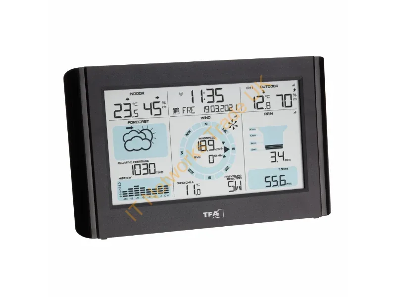 35.1161.01 - TFA-Dostmann 35.1161.01 environment thermometer Electronic environment thermometer Indoor/outdoor Black