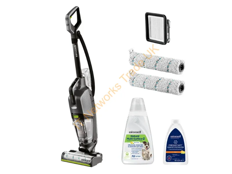 3528N - Bissell CrossWave Hydrosteam Pet Pro Upright vacuum AC Dry&wet Bagless 0 L 1100 W Black, Silver