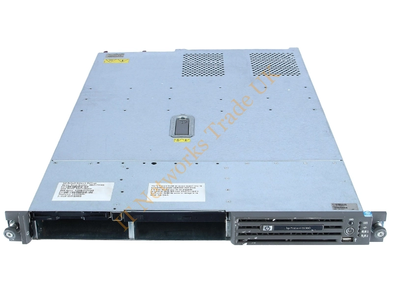 354571-001 HP ProLiant DL360 G4 1x Xeon 3.4GHz/1 Mb- 1GB Ram Ultra-320 SCSI 24x CD-ROM Fdd Gigabit Ethernet Ilo 1u Rack Server with Rails Server System