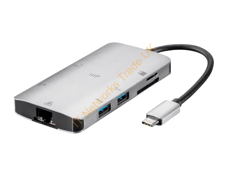 35509 - Monoprice 35509 Notebook Dock/Port Replicator Usb 3.2 Gen 2 (3.1 Gen 2) Type-C Black, Silver