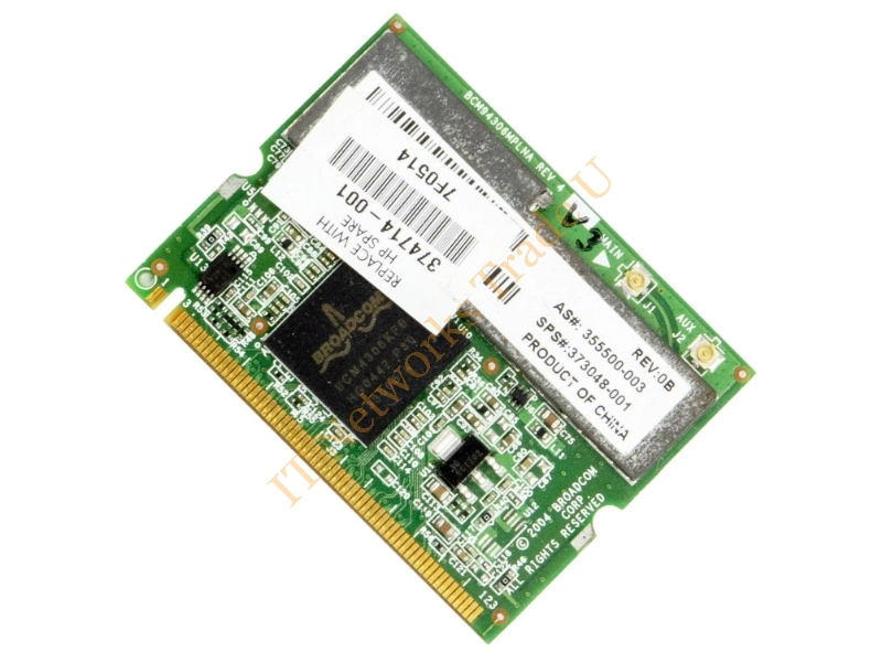 355500-003 HP Mini PCI 54G 802.11b/g High Speed Wireless Lan (WLAN) Network Interface Card for Pavilion Notebook PCs Wireless LAN Card