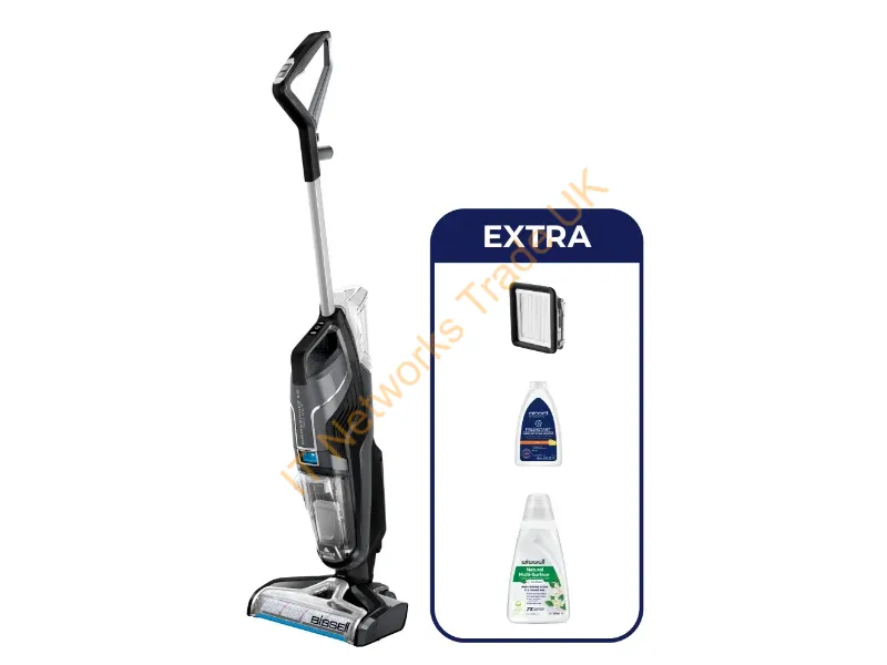 3569N - Bissell CrossWave C6 Cordless Select Upright vacuum Battery Dry&wet Bagless 0 L 255 W Black, Grey