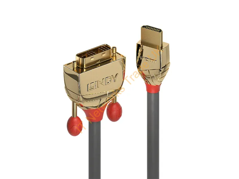 36198 - Lindy 10m HDMI to DVI-D Cable, Gold Line