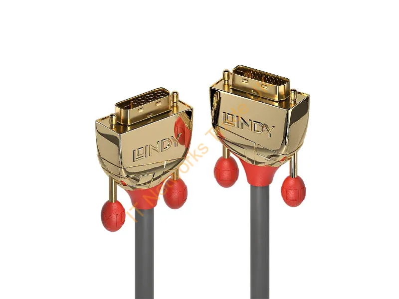 36205 - Lindy 7.5m DVI-D Dual Link Cable, Gold Line