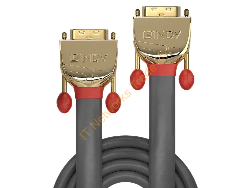 Lindy 36208 20m DVI-D DVI-D Grey DVI cable Video Cable