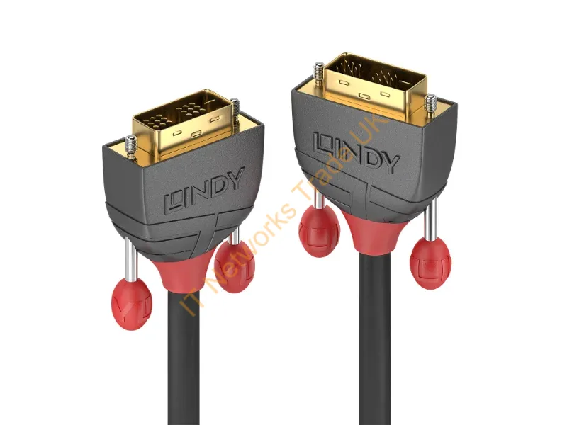 36242 - Lindy 20m DVI-D Single Link Cable, Anthra Line