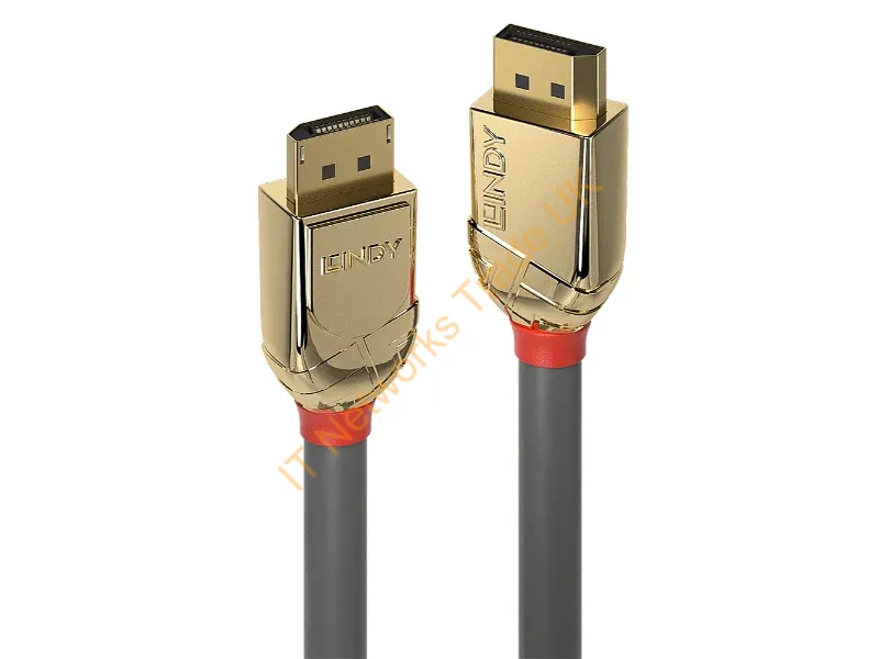 36294 - Lindy 5m DisplayPort 1.2 Cable, Gold Line