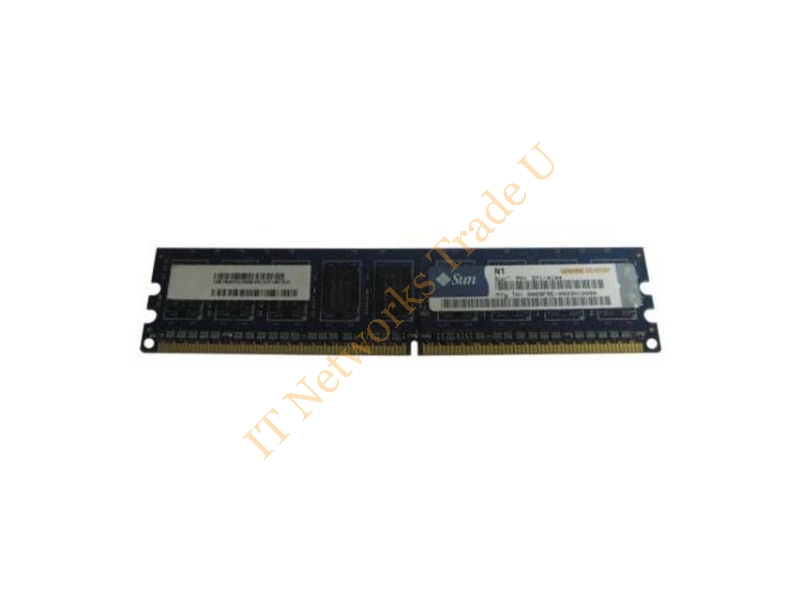 371-4144 Sun 1GB DDR2-667MHz PC2-5300 ECC Unbuffered CL5 240-Pin DIMM Dual Rank Memory Module Server Memory