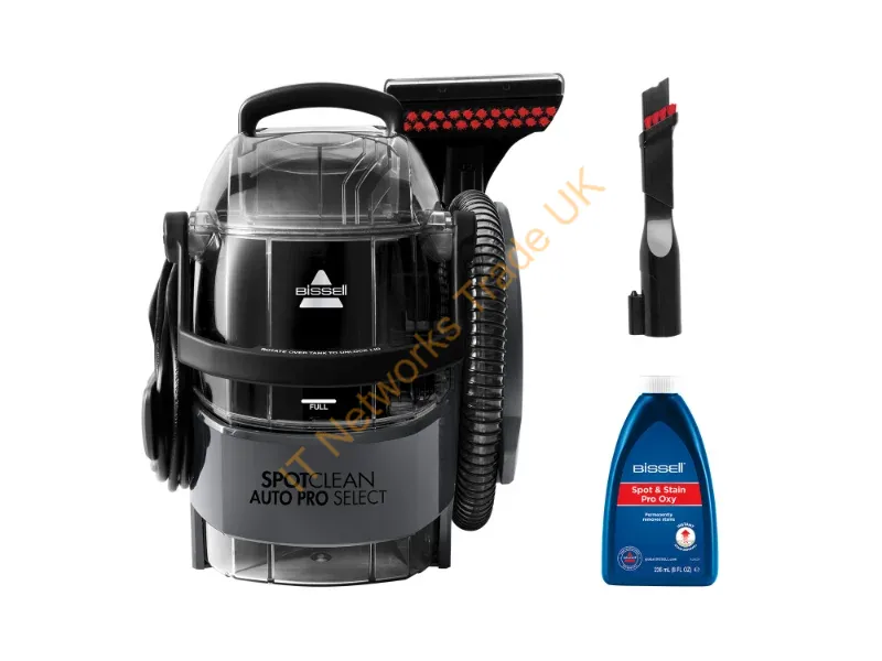 3730N - Bissell SpotClean Auto Pro Select carpet cleaning machine Handheld Deep Black