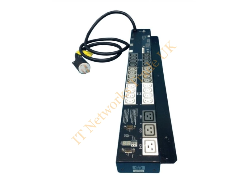 376355-D71 HP Dual 3-Phase 24A 17.3KVA Power Monitoring PDU Power Distribution Unit