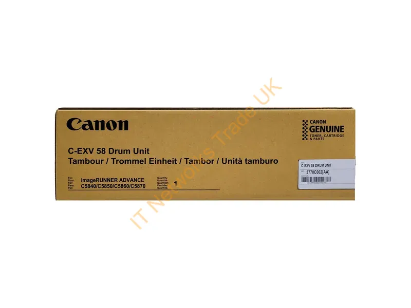 3770C002 - Canon 3770C002/C-EXV58 Drum for Canon IR DX C 5800