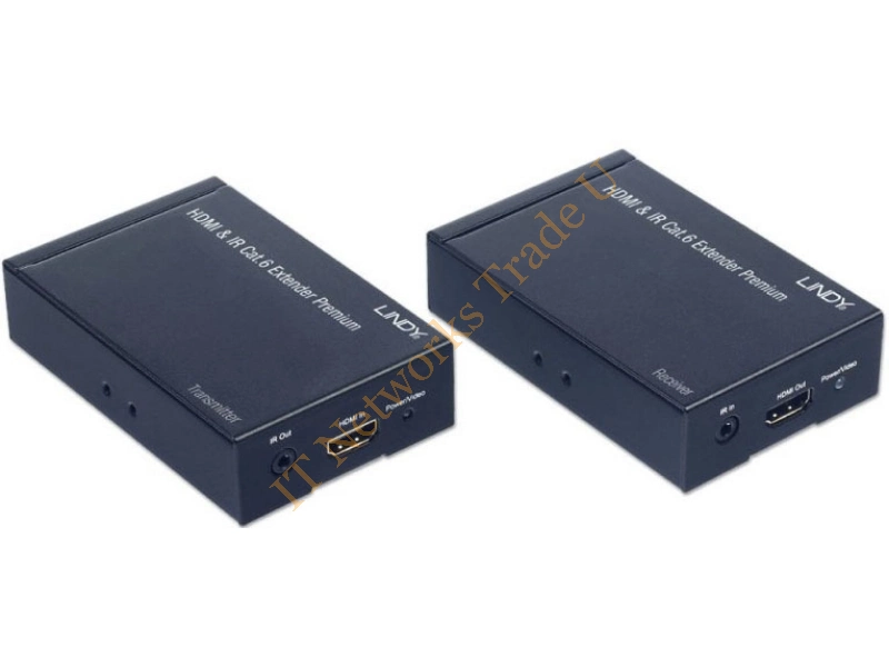 Lindy 38009 AV transmitter & receiver Black AV extender