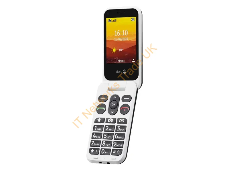 380580 - Doro Leva L20 7.11 cm (2.8") 132 g Black, White Feature phone