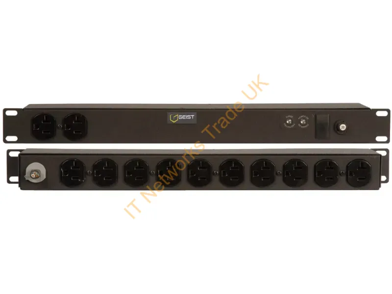 38061 - Vertiv Spn124-1026Tl Power Distribution Unit (Pdu) 12 Ac Outlet(S) Black