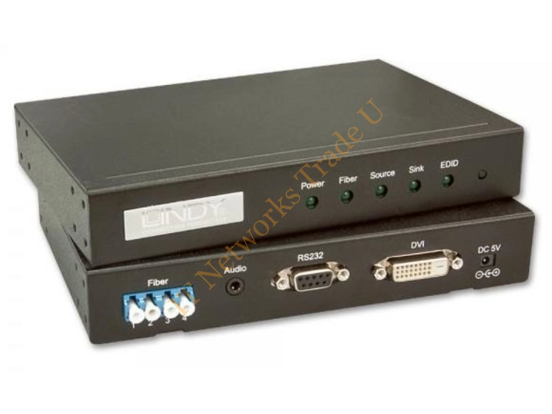Lindy 38065 AV transmitter & receiver Black AV extender