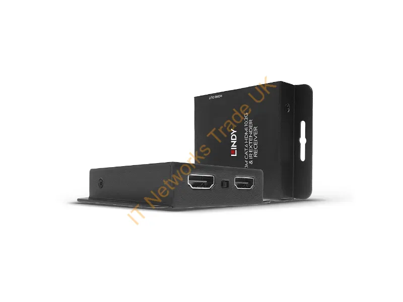 38208 - Lindy 70m Cat.6 HDMI 4K30 and IR Extender with PoC and Loop Out