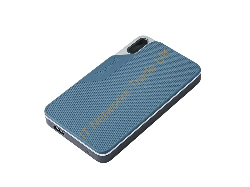 3826440 - Intenso External SSD TX100 - 250 GB - USB 3.2 - Grey/Blue
