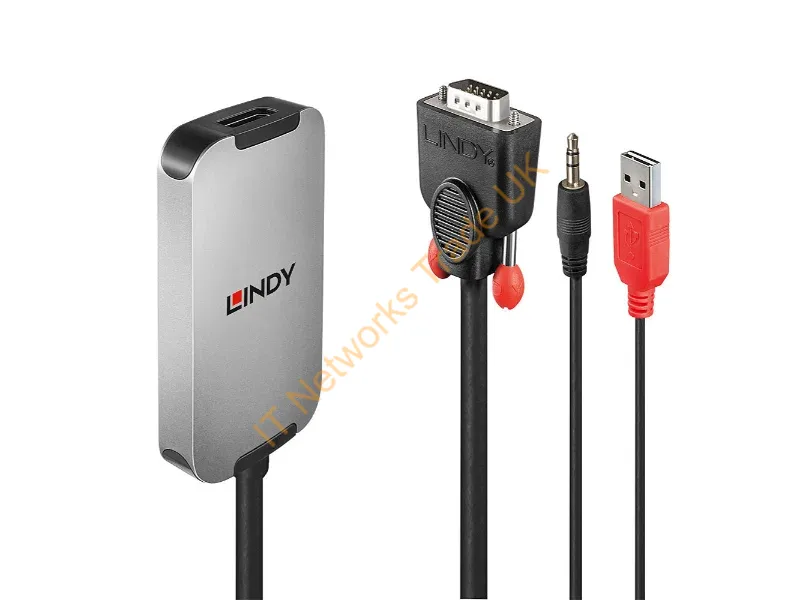 38296 - Lindy VGA to DisplayPort 1.2 Converter