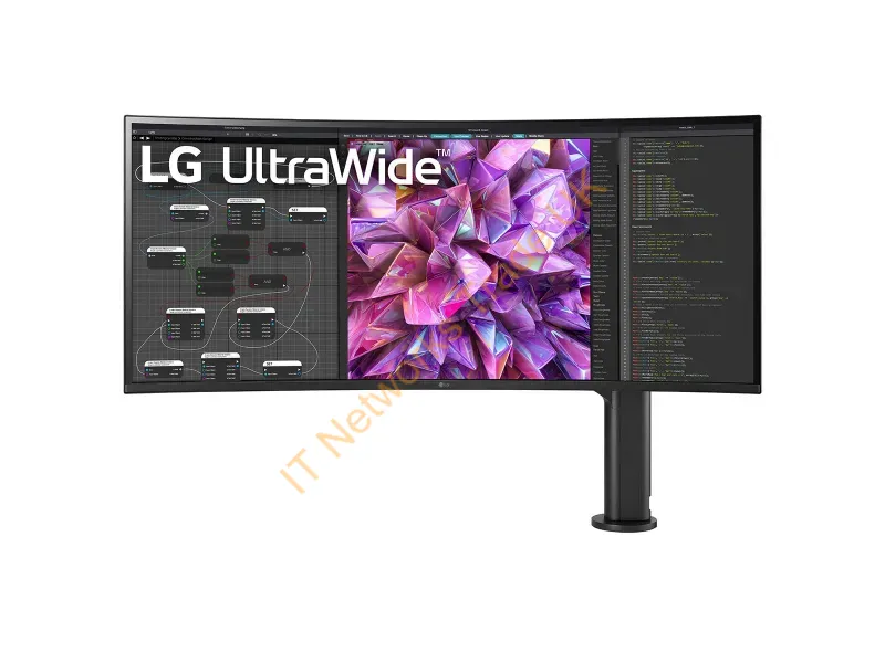 38BQ88C-W - Lg 38Bq88C-W Computer Monitor 37.5" 3840 X 1600 Pixels Quad Hd+ Black