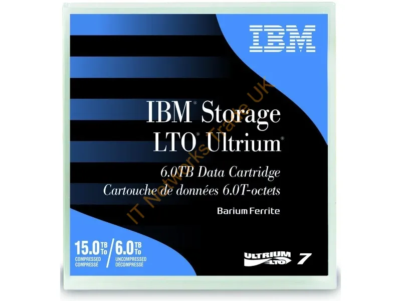 38L7302 IBM 6TB/15TB LTO Ultrium-7 Data Cartridge Tape Media Storage