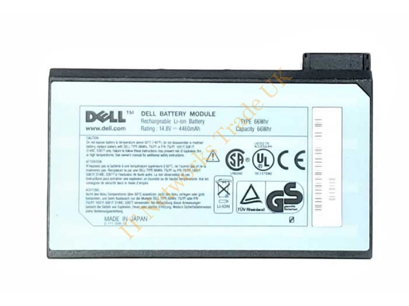 38YNY Dell 66Whr 14.8V Li-Ion Battery for Inspiron 2500 / Vostro 3700 Laptop Battery