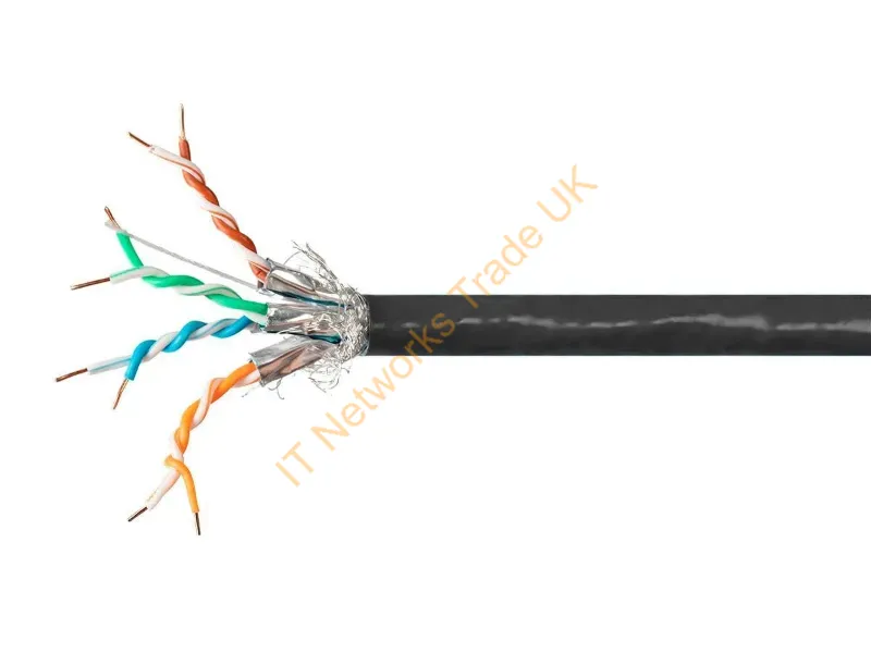 39076 - Monoprice 39076 Networking Cable Black 12000" (304.8 M) Cat7 S/Ftp (S-Stp)