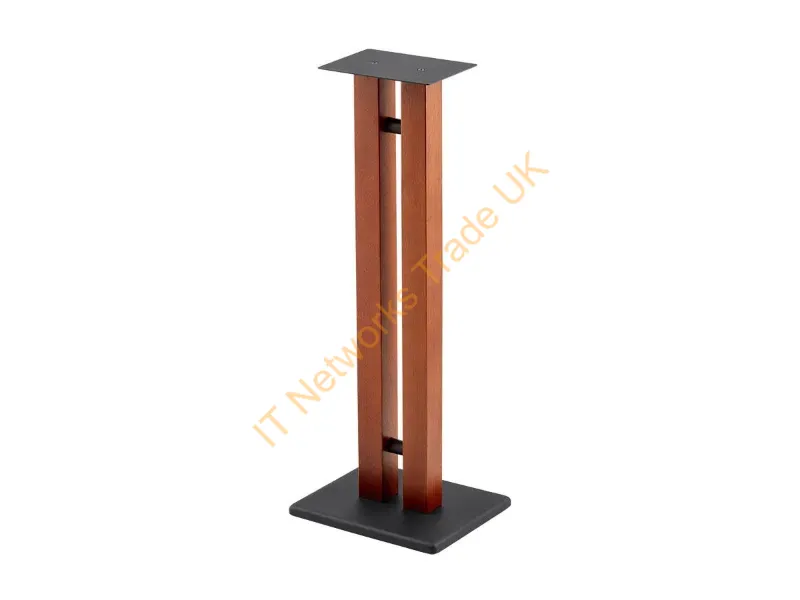 39170 - Monoprice 39170 Speaker Mount Floor Mdf, Steel, Wood Black, Cherry (Fruit)