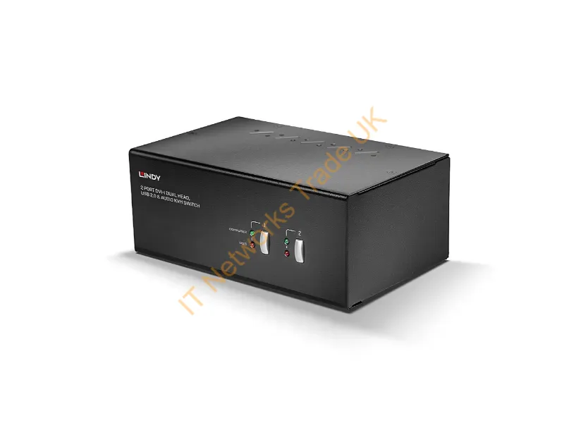 39300 - Lindy 39300 Black Network KVM Switch