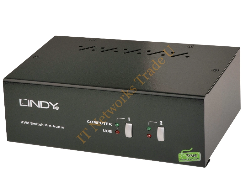 39302 - Lindy 39302 Black Network KVM Switch