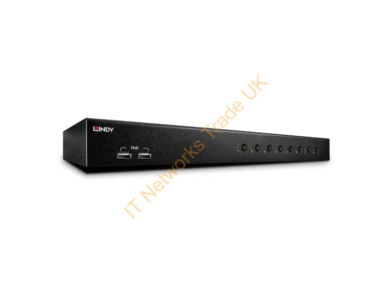 39317 - Lindy 39317 Black Network KVM Switch