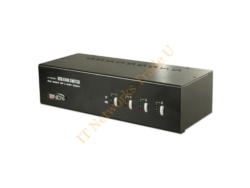 39335 - Lindy 39335 Black Network KVM Switch