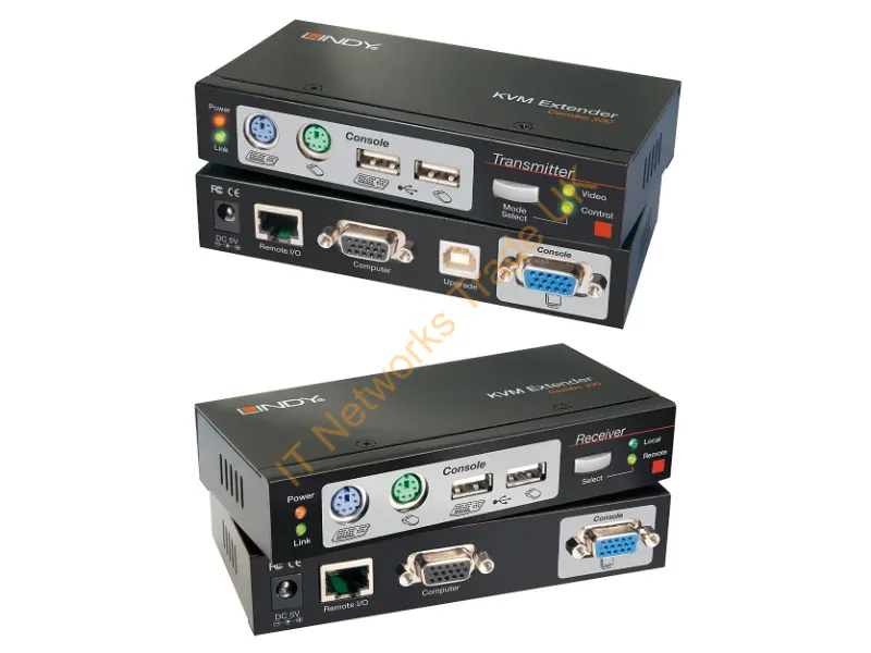 39378 - Lindy 39378 Black Network KVM Switch