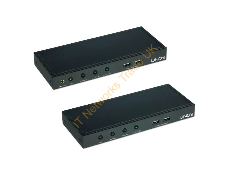 39396 - Lindy 39396 Black Network KVM Switch