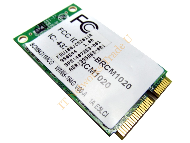 395263-001 HP Mini PCI-Express 54G WiFi 802.11b/g High-Speed Embedded Wireless Lan (WLAN) Network Interface Card for DV6000 Series Notebooks Wireless LAN Card