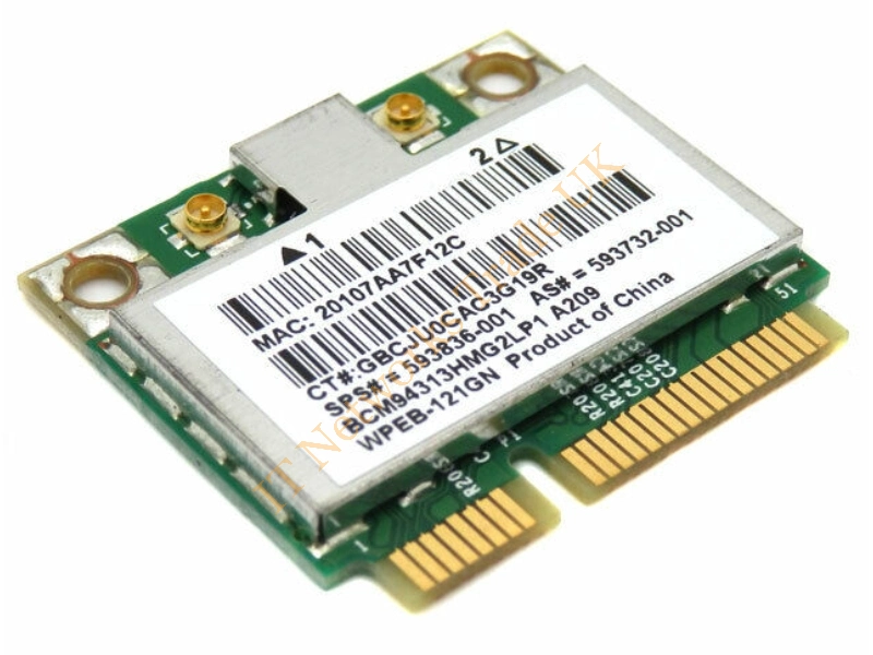 396694-001 HP Mini PCI 54G 802.11a/b/g High Speed Wireless LAN (WLAN) Network Interface Card for Pavilion dv4230US Notebook PC Wireless LAN Card