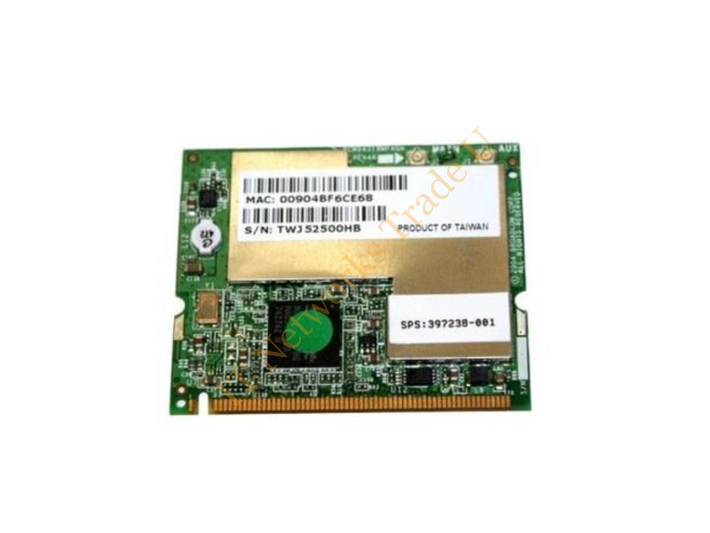 397238-001 HP Mini PCI 802.11a/b/g Wireless LAN Card (WLAN) Supports Ieee 802.11a/b/g Wireless Standards (volkl Most-of-world)