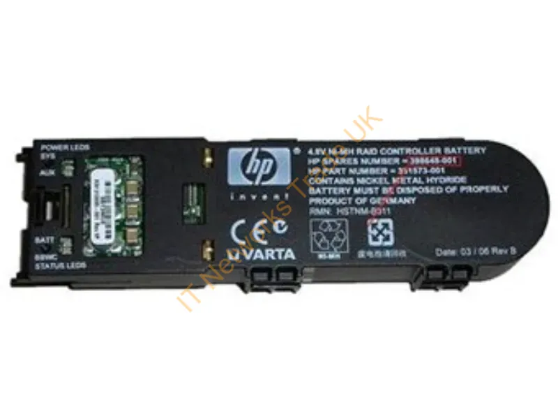 398648-001 HP 4.8v 500mah Smart Array Battery for P-Series Controllers Cache Battery