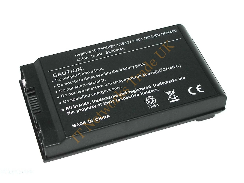 398681-001 HP 6-Cell Lithium-Ion 10.8VDC 5100mAh 58Wh Battery for nc4200 / nc4400 Notebook Laptop Battery