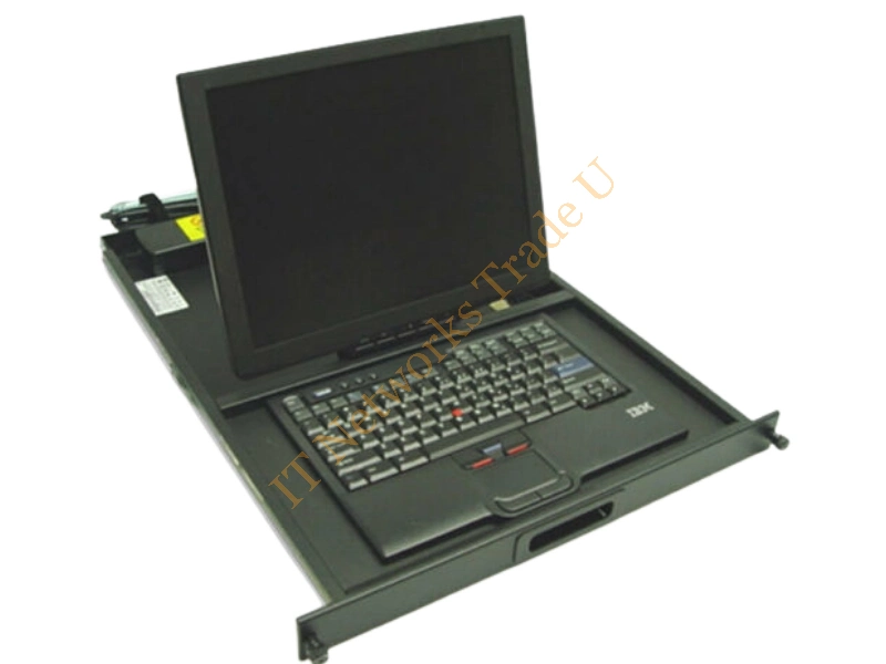 39M2973 IBM 1U 15-inch Flat Panel Monitor Console Kit KVM LCD And Keyboard Combo