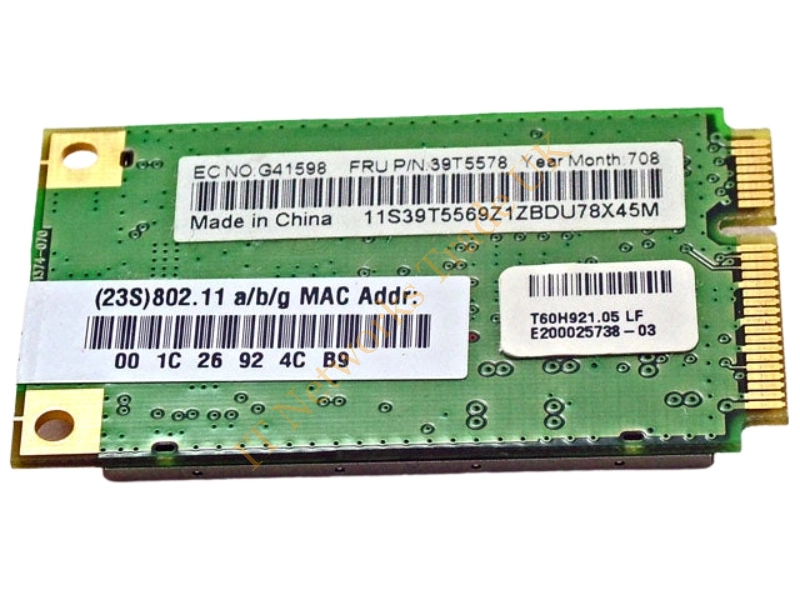 39T5578 IBM Wireless LAN Mini-PCI Express 11A/B/G ThinkPad AR5BXB6 Wireless LAN Card