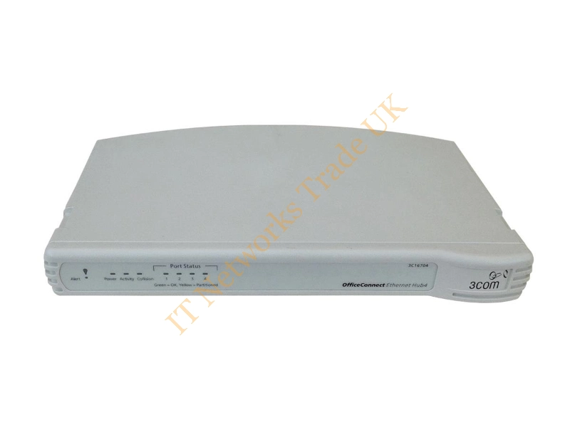 3C16704 3Com 4-Port 10Mbps OfficeConnect Ethernet Hub